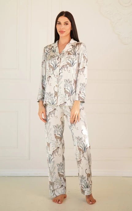 Silk-Satin Pajama Set “Marrakesh” – Komilfo