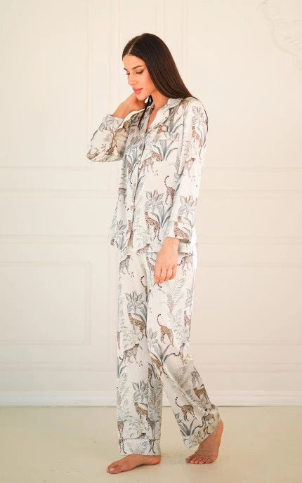 Silk-Satin Pajama Set “Marrakesh” – Komilfo