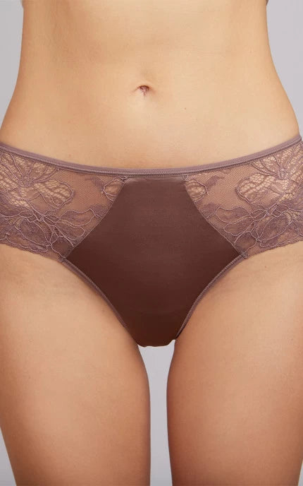 Panty Slip with Mid-Waist - Dark Pink