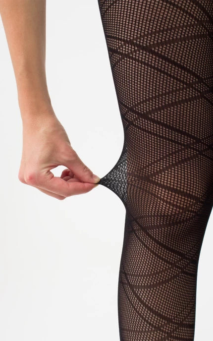 Giulia Fashion Net 40 (Model 4) Tights in Nero (Black)